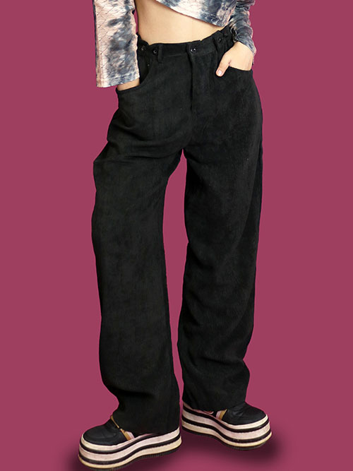 button corduroy pants (3 color)