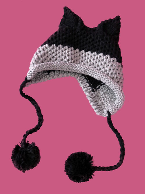 baby cat knit hat