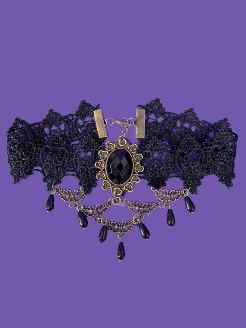 lace gothic choker necklace