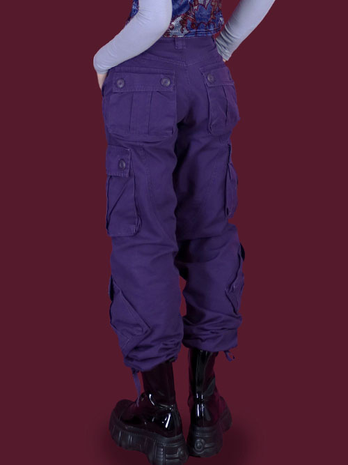 purple cargo pants