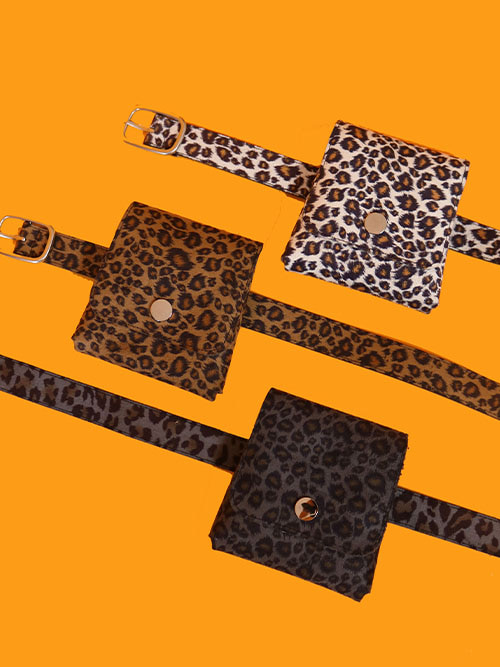 leopard mini bag belt (3 color)