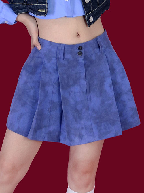 hijack washing low mini skirt (2 color)
