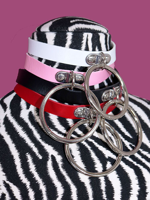 ringring leather choker (4 color)