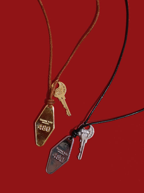 480room key necklace (2color)