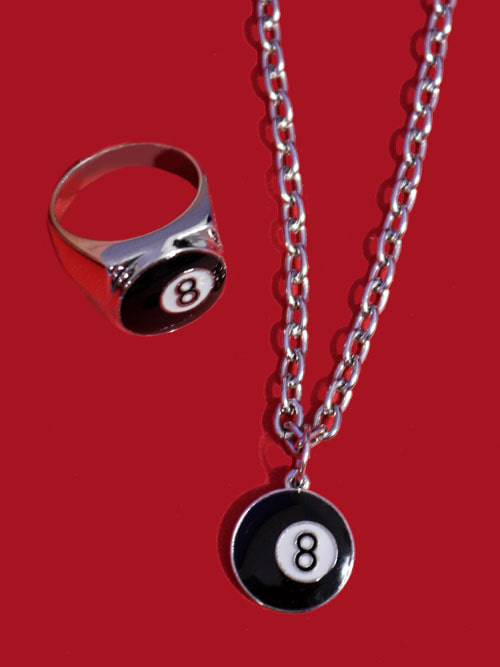 eight-ball necklace