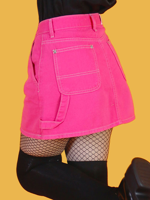 pink-hot! pink-hot! mini skirt
