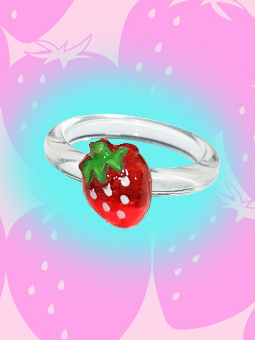 mini strawberry ring
