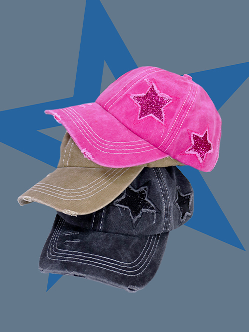 popping star ball cap (3color)