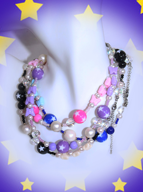 popping candy necklace (4color)
