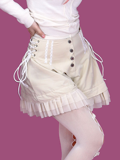 frill corset shorts