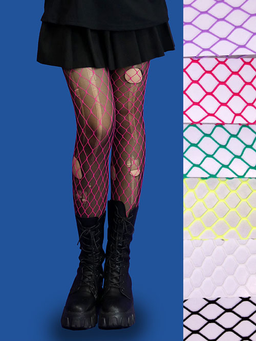 large mesh stockings (6 color)