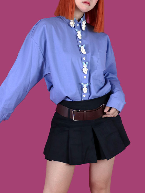 low cotton belt skirt (2 color/속바지)