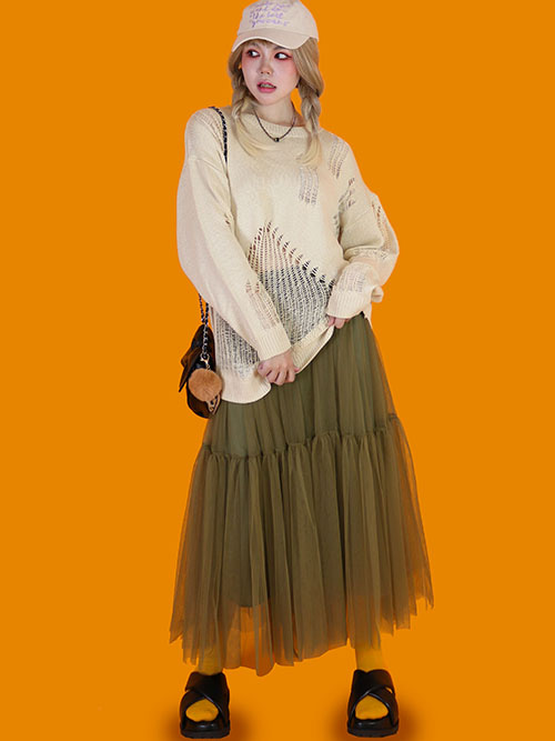 shasha long skirt (3 color)