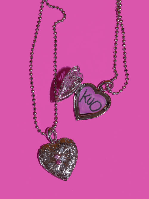 open heart chain necklace
