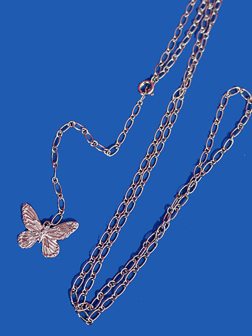 butterfly point chain (necklace/ belt)