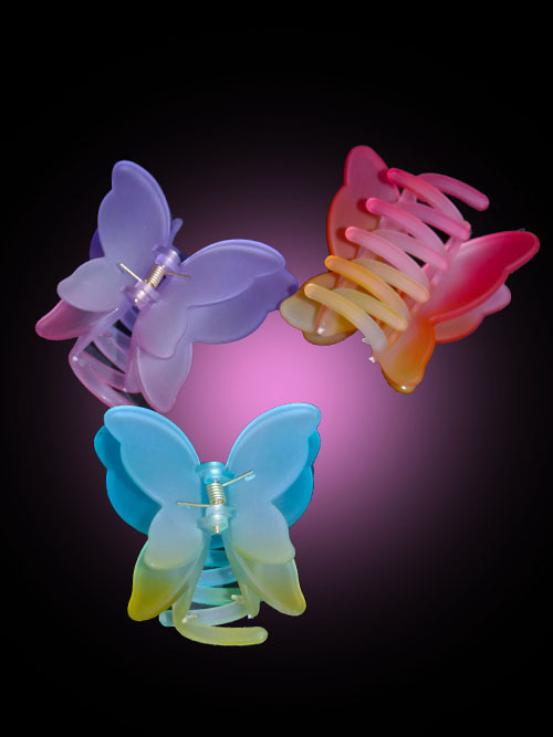 vivid butterfly hair pin (3 color)