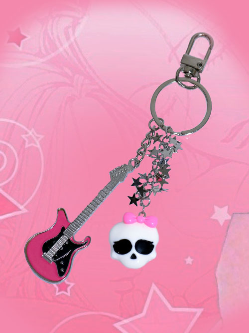 punk rock star key chain (4color)