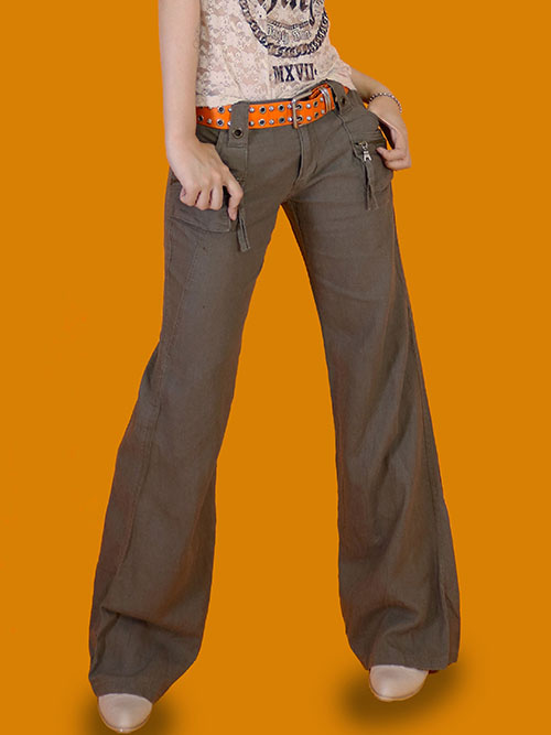 [vintage] low wide cargo pants