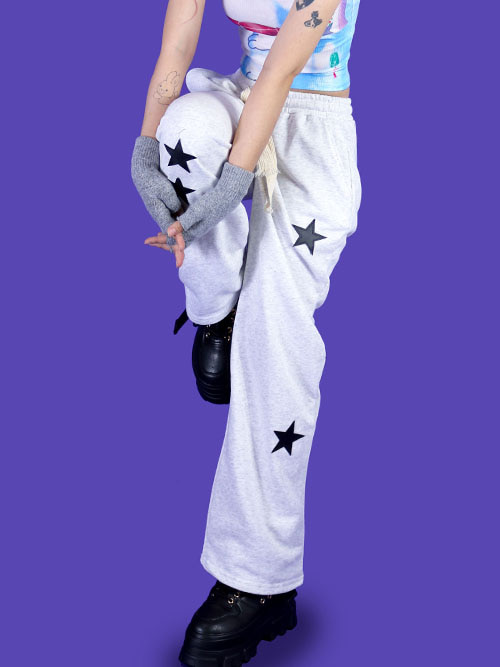star patch banding pants (2color)