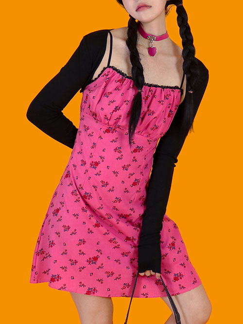 sweetie pink sleeveless dress