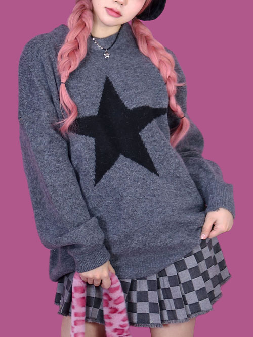 star boxy knit