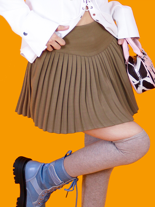 hug mini skirt (3color/속바지)