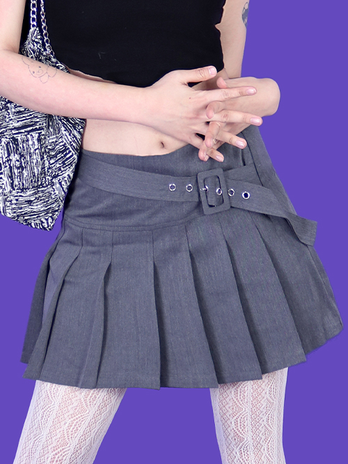 lucy belt skirt (2color)