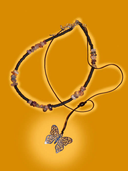 oriental biz butterfly necklace (개별판매)