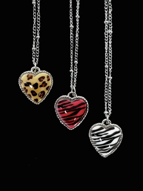 animal heart necklace (3color)