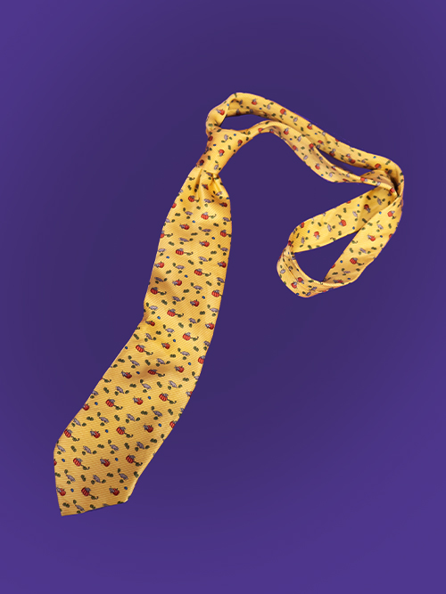 [vintage] kitsch yellow tie