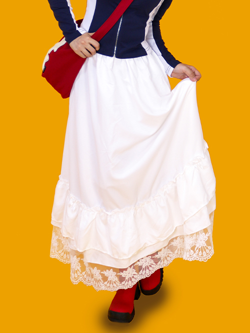 ash lace long skirt (2color)