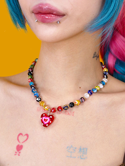oy heart necklace