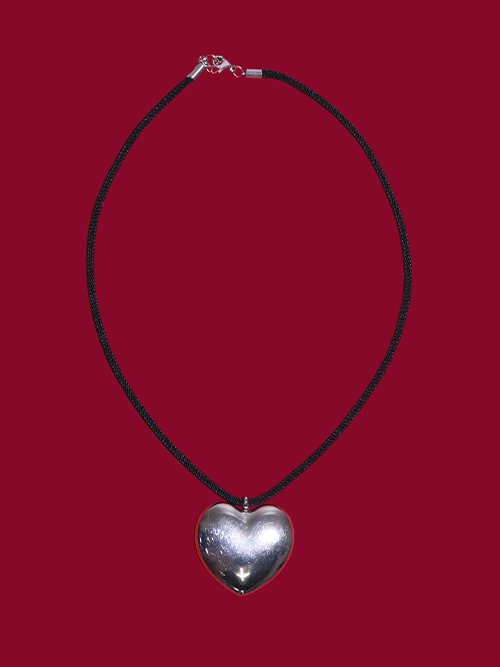 love power heart big necklace (surgical steel)